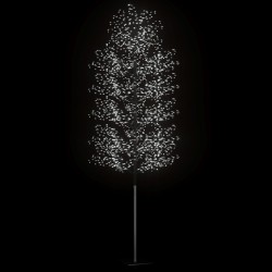 Sapin de Noël 2000 LED blanc froid Cerisier en fleurs 500 cm 