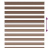 Store zèbre marron 125x100cm largeur du tissu 120,9cm polyester 