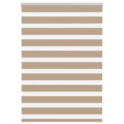 Store zèbre marron sable largeur du tissu 105,9 cm polyester 