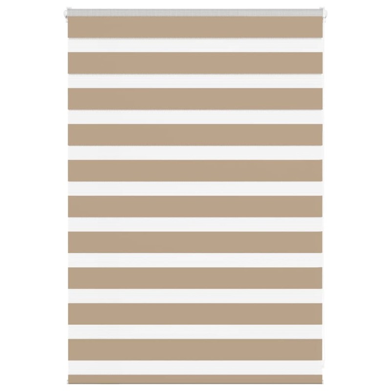 Store zèbre marron sable largeur du tissu 105,9 cm polyester 