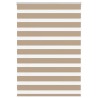Store zèbre marron sable largeur du tissu 105,9 cm polyester 