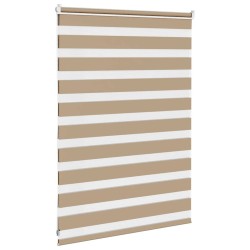 Store zèbre marron sable largeur du tissu 105,9 cm polyester 