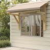 Auvent de porte 150x100x100 cm Bois de pin solide 