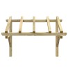 Auvent de porte 150x100x100 cm Bois de pin solide 