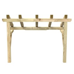 Auvent de porte 150x100x100 cm Bois de pin solide 
