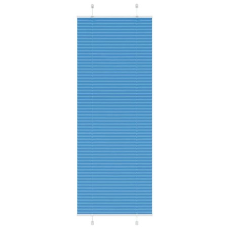 Store plissé bleu 80x200 cm largeur du tissu 79,4 cm polyester 