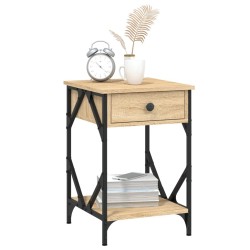 Tables de chevet 2pcs chêne sonoma 40x42x60cm bois d'ingénierie 