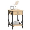 Tables de chevet 2pcs chêne sonoma 40x42x60cm bois d'ingénierie 