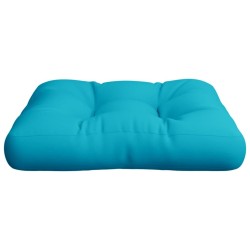 Coussin de palette turquoise 50x50x12 cm tissu 