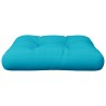 Coussin de palette turquoise 50x50x12 cm tissu 