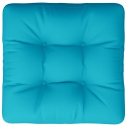 Coussin de palette turquoise 50x50x12 cm tissu 