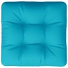 Coussin de palette turquoise 50x50x12 cm tissu 