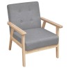 Ensemble de canapés 2 pcs Tissu Gris clair 