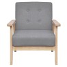 Ensemble de canapés 2 pcs Tissu Gris clair 