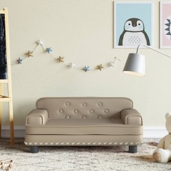 Canapé pour enfants cappuccino 70x45x30 cm similicuir 
