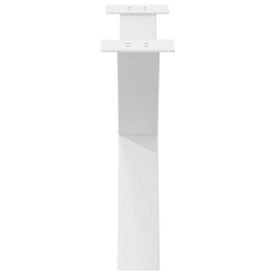 Pieds de table basse en forme de X, 2 pièces, blanc, 70 x (42-43) cm, acier 