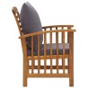 Salon de jardin 4 pcs avec coussins Bois d'acacia solide 