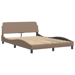 Lit avec matelas cappuccino 120x200 cm similicuir 
