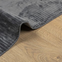 Tapis IZA poils courts style scandinave anthracite 140x200 cm 