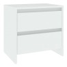 Tables de chevet 2 pcs blanc 45x34,5x44,5 cm bois d’ingénierie 