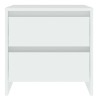 Tables de chevet 2 pcs blanc 45x34,5x44,5 cm bois d’ingénierie 