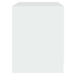 Tables de chevet 2 pcs blanc 45x34,5x44,5 cm bois d’ingénierie 