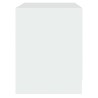 Tables de chevet 2 pcs blanc 45x34,5x44,5 cm bois d’ingénierie 