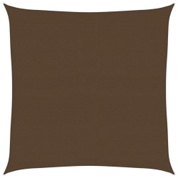 Voile d'ombrage 160 g/m² Marron 6x6 m PEHD   