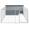 Niche pour chien avec cour anthracite 197x396x110 cm 