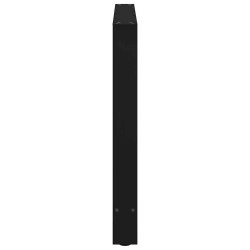 Pieds de table à manger Noir 2 pièces 90 x (72-73) cm Acier 