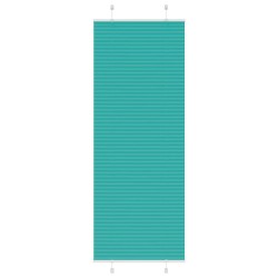 Store plissé vert pétrole 80x200 cm largeur du tissu 79,4 cm 