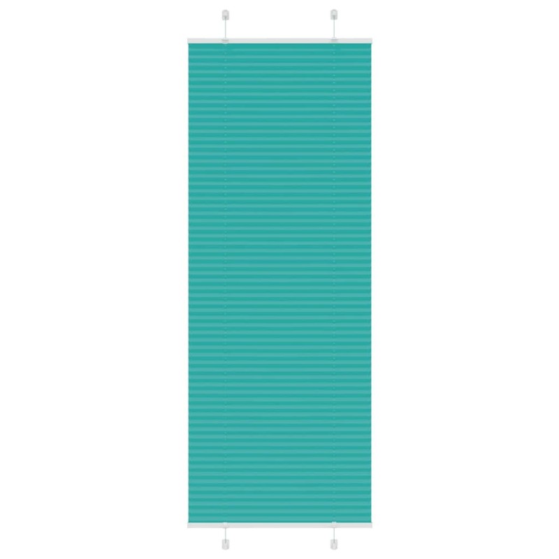 Store plissé vert pétrole 80x200 cm largeur du tissu 79,4 cm 