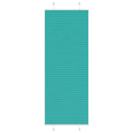 Store plissé vert pétrole 80x200 cm largeur du tissu 79,4 cm 