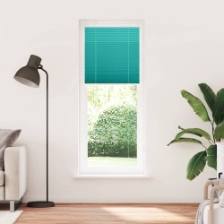 Store plissé vert pétrole 80x200 cm largeur du tissu 79,4 cm 