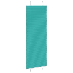 Store plissé vert pétrole 80x200 cm largeur du tissu 79,4 cm 