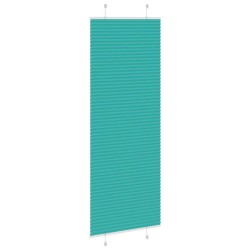 Store plissé vert pétrole 80x200 cm largeur du tissu 79,4 cm 