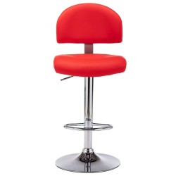 Tabouret de bar Rouge Similicuir 