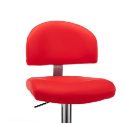Tabouret de bar Rouge Similicuir 