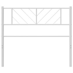Tête de lit métal blanc 75 cm 