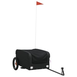 Remorque de vélo noir 30 kg fer 
