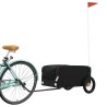 Remorque de vélo noir 30 kg fer 