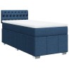Sommier à lattes de lit avec matelas Bleu 80x200 cm Tissu 