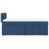 Sommier à lattes de lit avec matelas Bleu 80x200 cm Tissu 