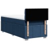 Sommier à lattes de lit avec matelas Bleu 80x200 cm Tissu 