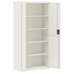 Classeur blanc 90x40x180 cm acier 