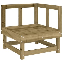 Salon de jardin 7 pcs bois de pin imprégné 