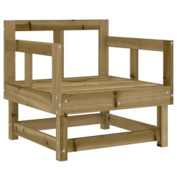 Salon de jardin 7 pcs bois de pin imprégné 