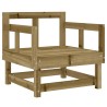 Salon de jardin 7 pcs bois de pin imprégné 