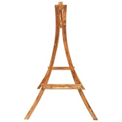 Chaise balançoire avec coussin bois d'épicéa avec finition teck 