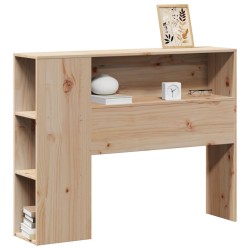 Tête de lit avec rangement 90 cm bois massif de pin 